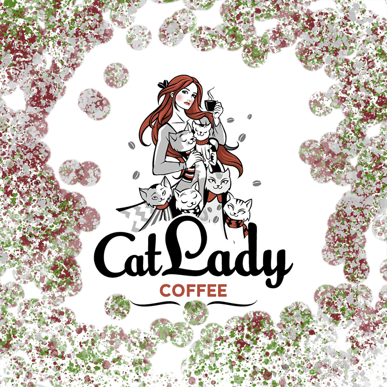 Catlady Coffee Logo Logo